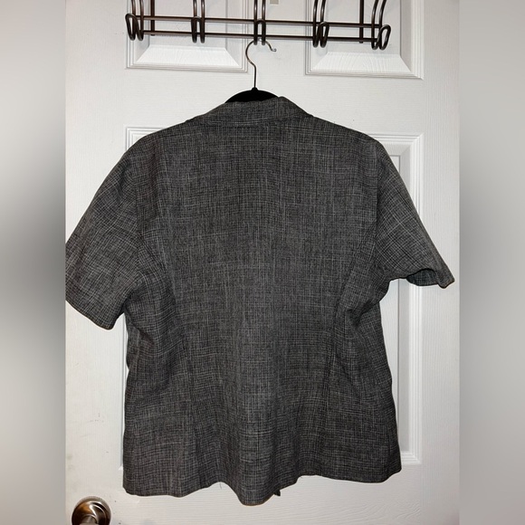 Sag Harbor Gray Double Breasted Short Sleeve Blazer - Picture 2 of 3